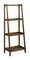 Contemporary Home Living 60" Antique Chestnut Brown Contemporary 4-Tier Ladder Leaning Multipurpose Shelf